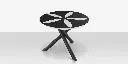 organic_sand_dollar_table_48_black_white_high_angle.webp