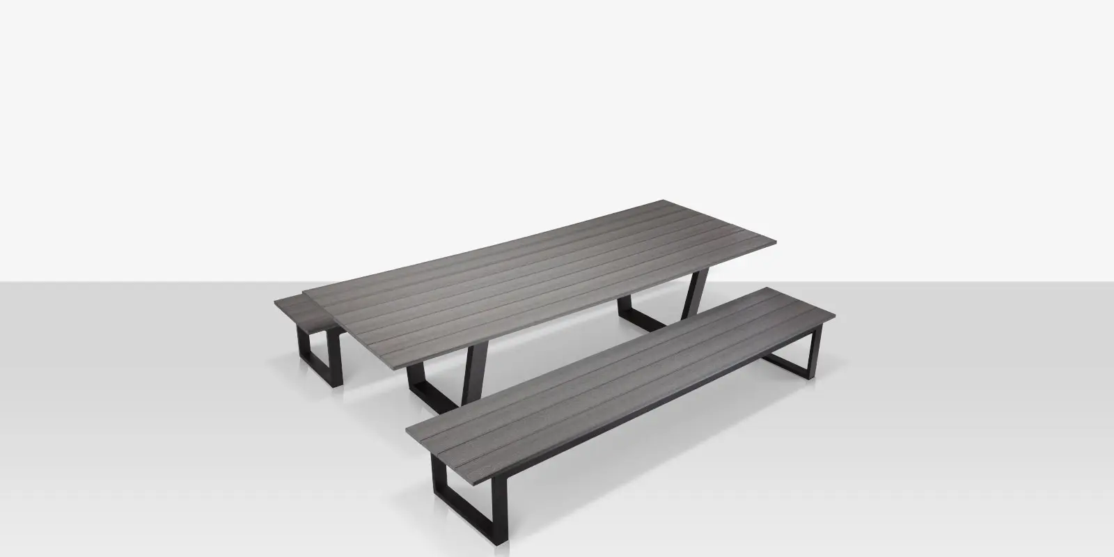 bosca_dining_table_with_bench_gray_high_angle_3.webp