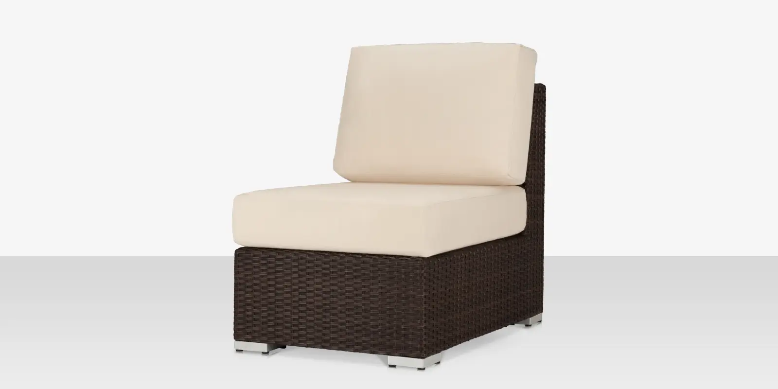 Lucaya Armless Lounge Chair - Espresso