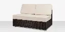 Lucaya Armless Loveseat - Espresso