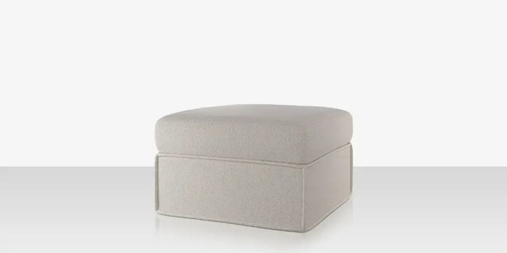[SF-1041-140-STU] Luna Ottoman - Improve Stucco