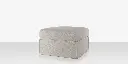 Luna Ottoman - Improve Stucco