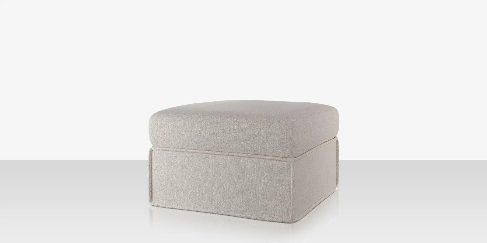 Luna Ottoman - Improve Stucco