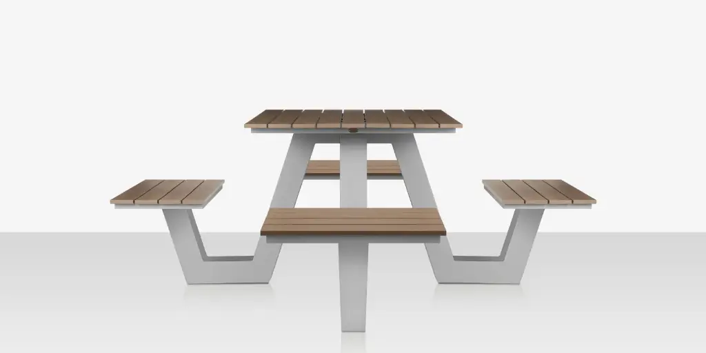 [SF-2405-360-UMB] Napa Picnic Table (Square)