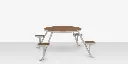 Napa Round Picnic Table - Seats 4