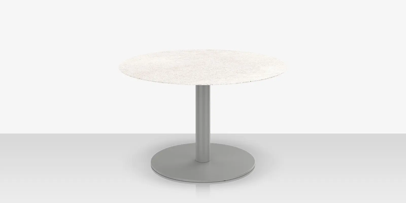 Oliver 46" Round Rimless Porcelain Dining Table Top