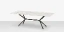 Oliver Emerald Rimless Porcelain Dining Table - Large