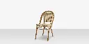 Paris Dining Side Chair - Cream & Chocolate