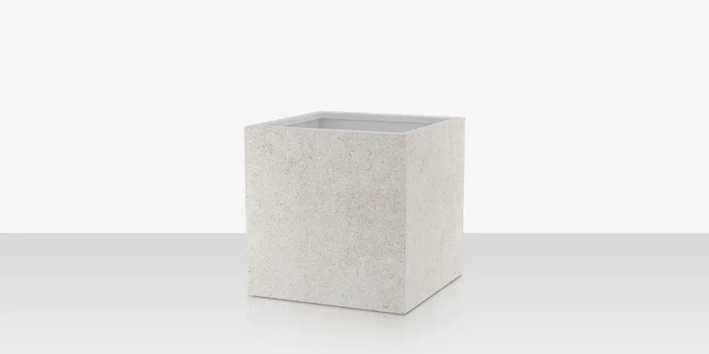 [SF-6003-784-PAB] Porcelain Planter - 24" x 24" x 24" - Arles Blanco