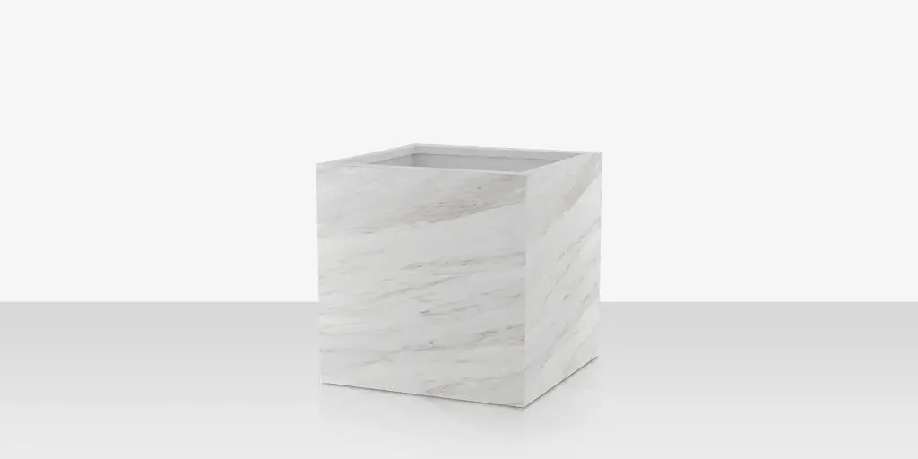 [SF-6003-784-PCC] Porcelain Planter - 24" x 24" x 24" - Calacata