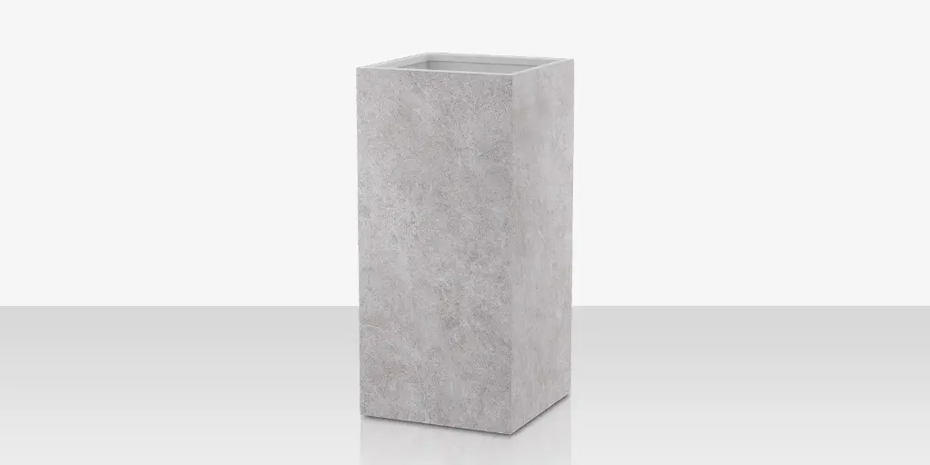 [SF-6003-783-PAG] Porcelain Planter - 24" x 24" x 48" - Arles Gris