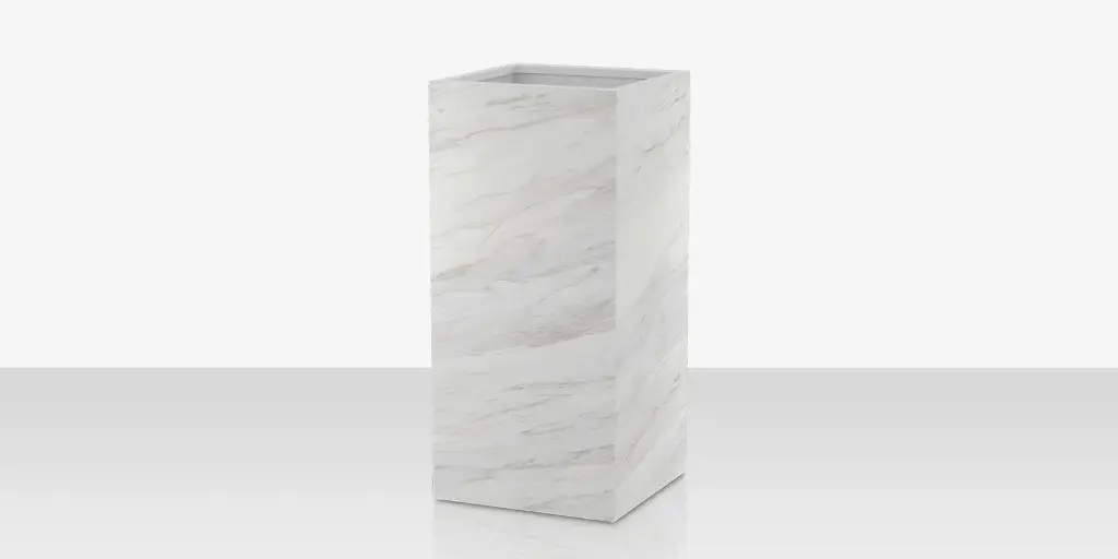 [SF-6003-783-PCC] Porcelain Planter - 24" x 24" x 48" - Calacata