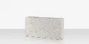 Porcelain Planter - 48" x 12" x 24" - Arles Blanco