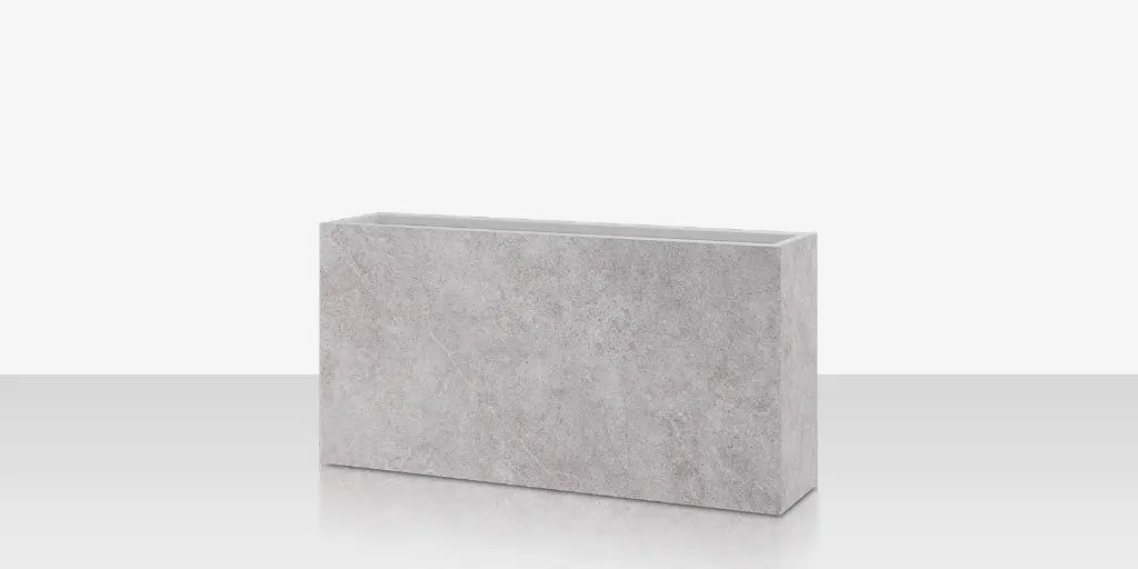 [SF-6003-785-PAG] Porcelain Planter - 48" x 12" x 24" - Arles Gris