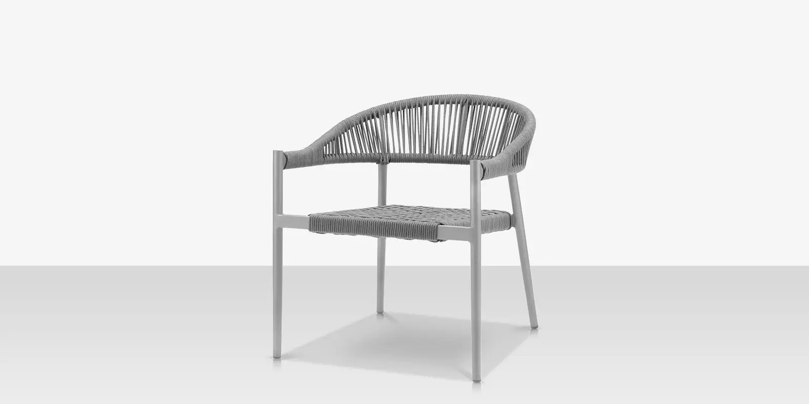 Skye Club Chair Style 1 - Kessler Silver Frame / Gray Durarope