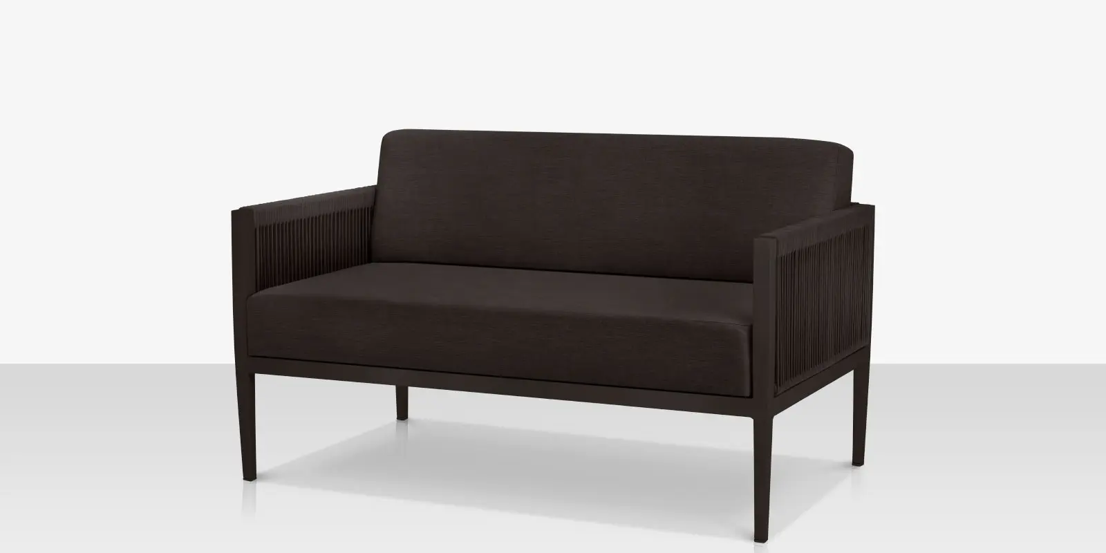 Skye Loveseat - Tex Black Frame / Black Durarope