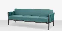 Skye Sofa - Tex Gray Frame / Teal Durarope