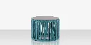 Skye Side Table (Round) - Tex Gray Frame / Teal Durarope