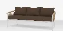Vines Sofa - Tex White Frame / Tan Rope