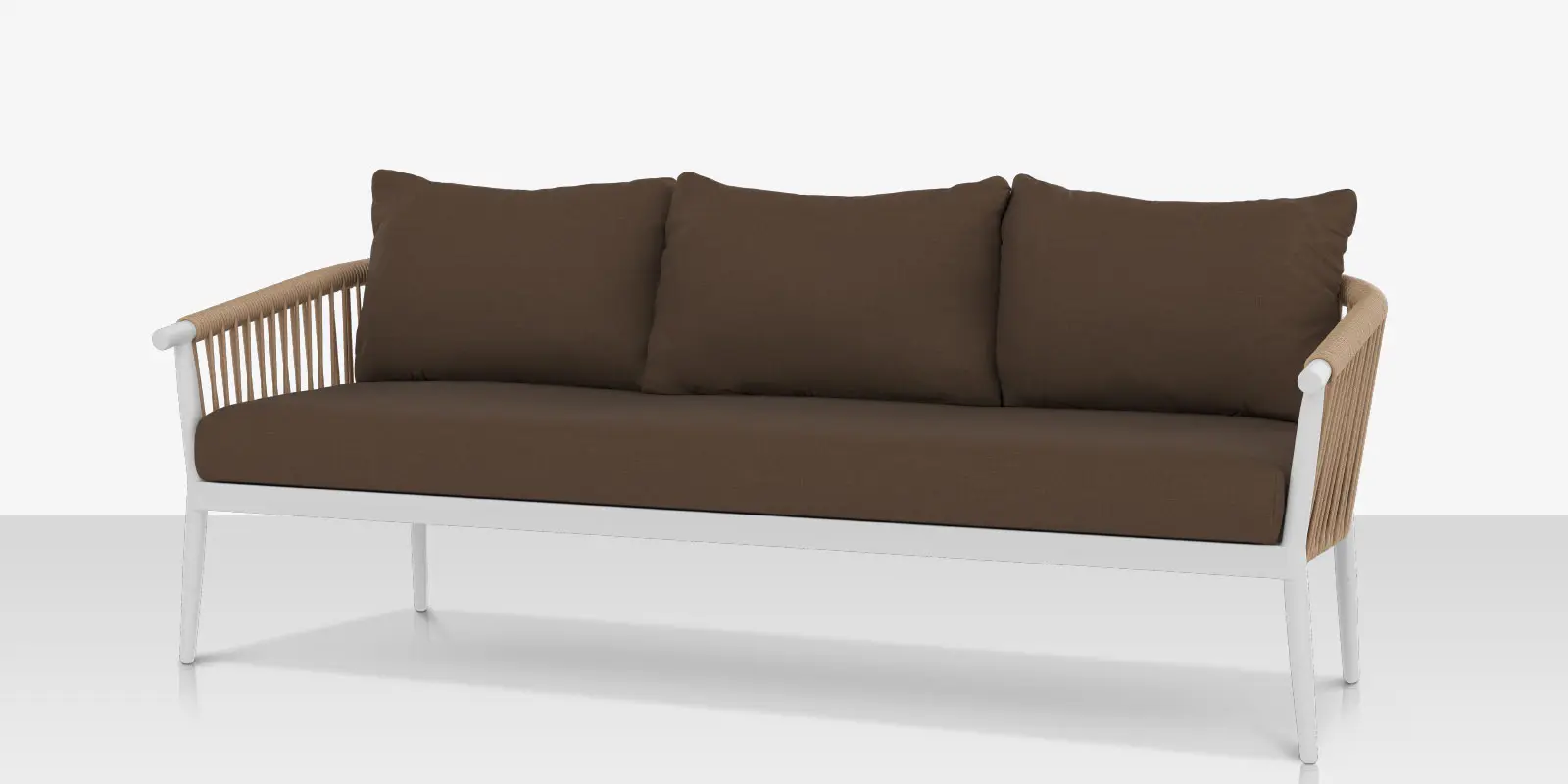 Vines Sofa - Tex White Frame / Tan Rope