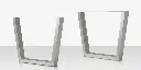 Contemporary U Style Dining Table Base