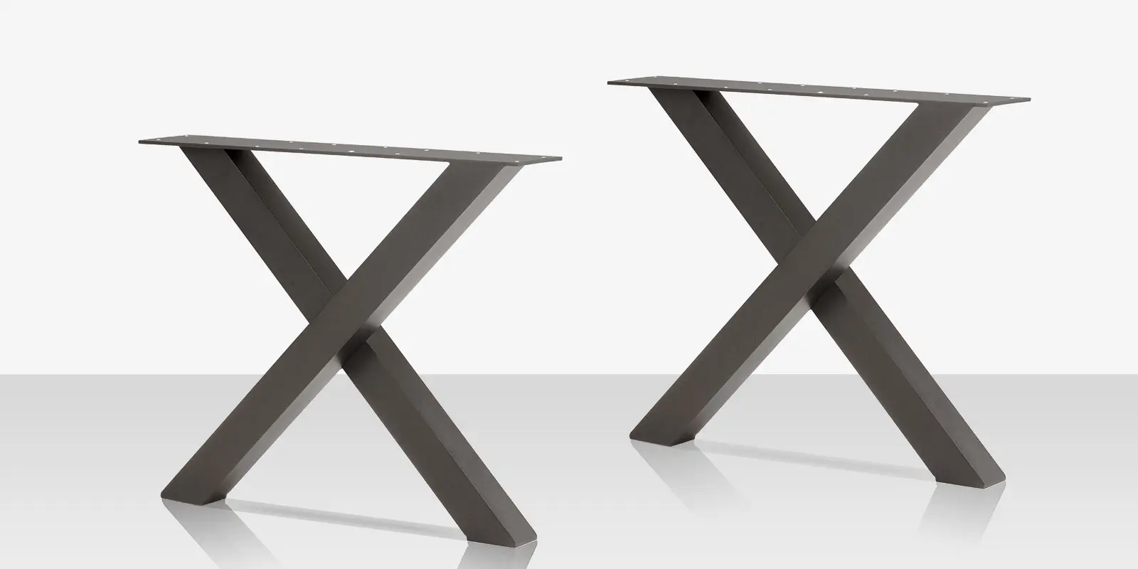 Contemporary X Style Dining Table Base