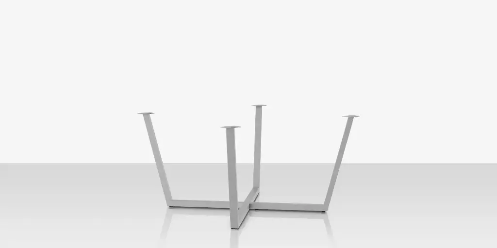 [SF-1030-618-1] Contemporary Flat X 49 Style Dining Table Base