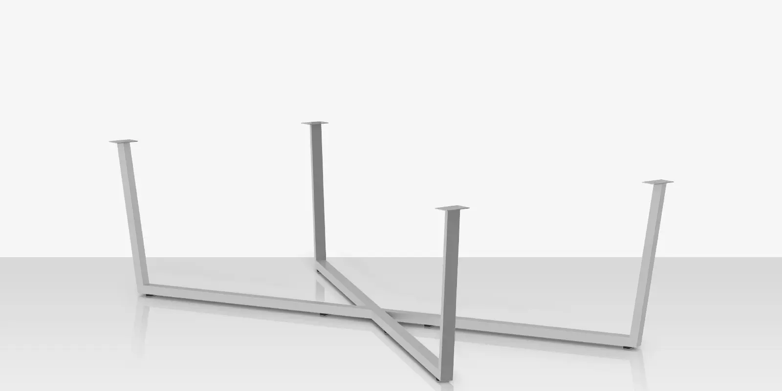 Contemporary Flat X 143 Style Dining Table Base