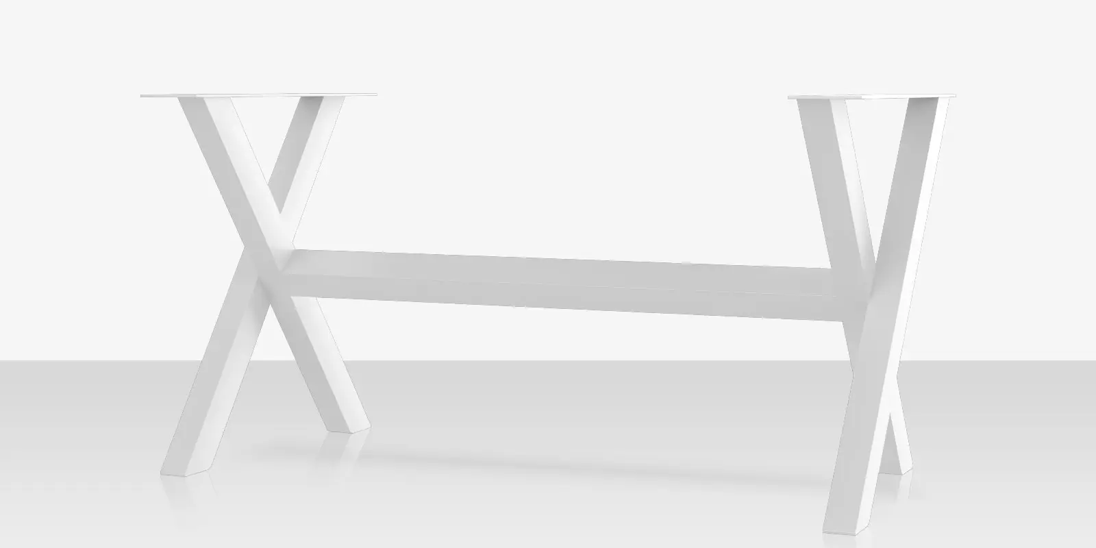 Contemporary X Style Bar Table Base