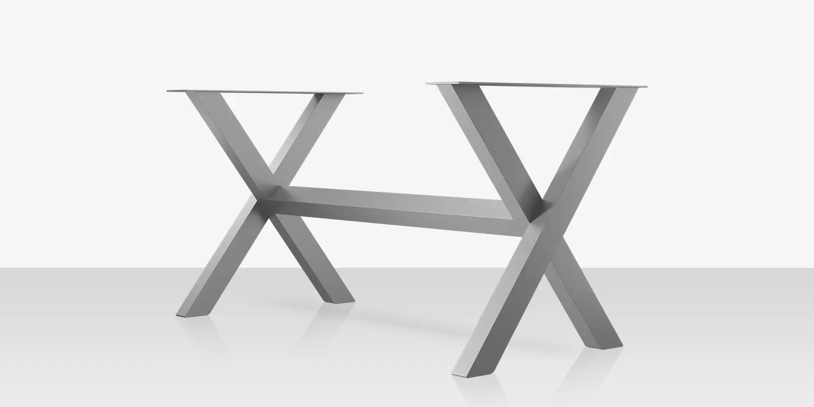 Contemporary X Style Bar Table Base
