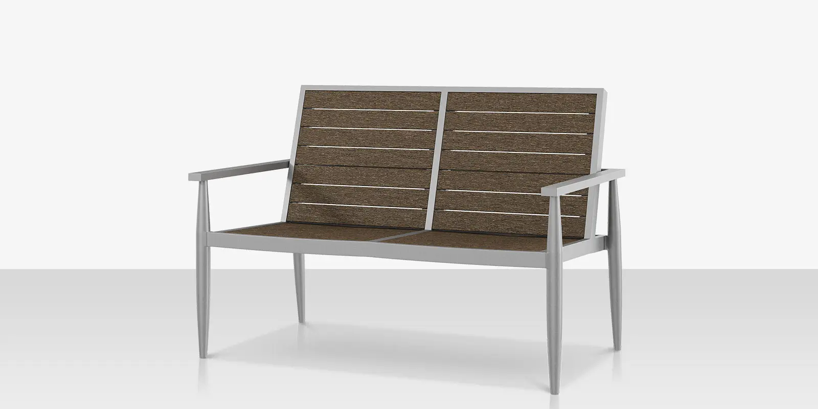 Danish Loveseat - Slatted
