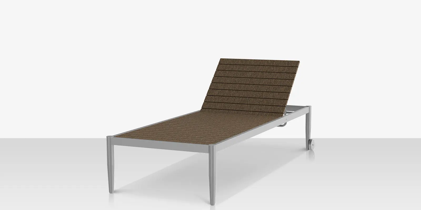 Danish Armless Chaise - Slatted