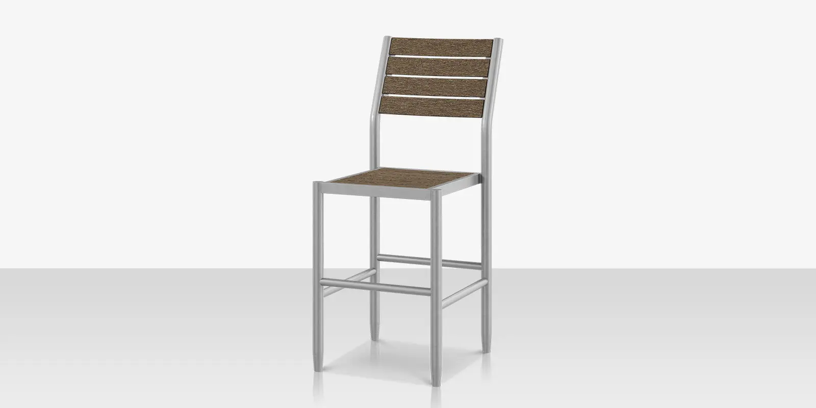 Danish Bar Side Chair - Slatted