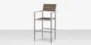 Danish Bar Arm Chair - Slatted