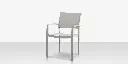 Fusion Dining Arm Chair - Kessler Silver - Cloud Duo Sling