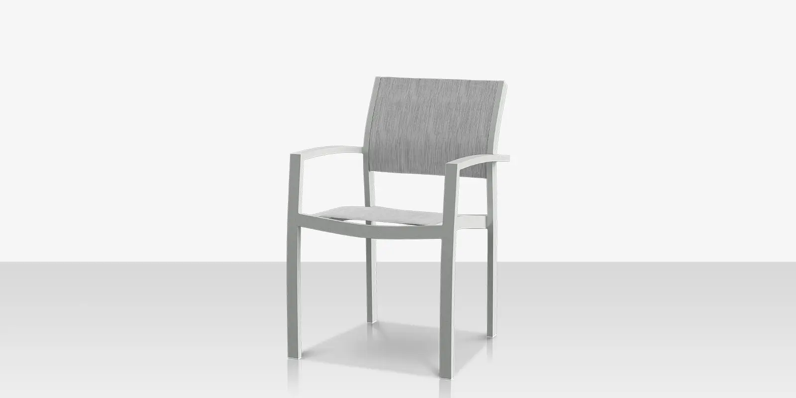Fusion Dining Arm Chair
- Kessler Silver - Metallica Platinum Sling