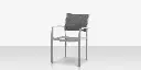 Fusion Dining Arm Chair - Kessler Silver - Slate Sling