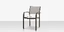 Fusion Dining Arm Chair - Tex Gray - Cloud Duo Sling