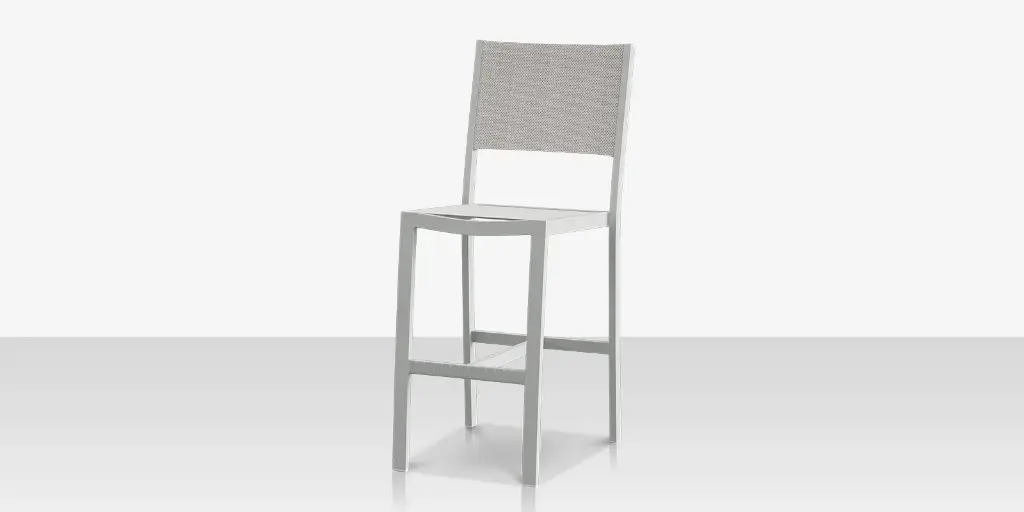 [SF-3001-172-KES-CLD] Fusion Bar Side Chair - Kessler Silver - Cloud Duo Sling