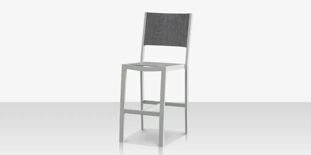 [SF-3001-172-KES-SLT] Fusion Bar Side Chair - Kessler Silver - Slate Sling