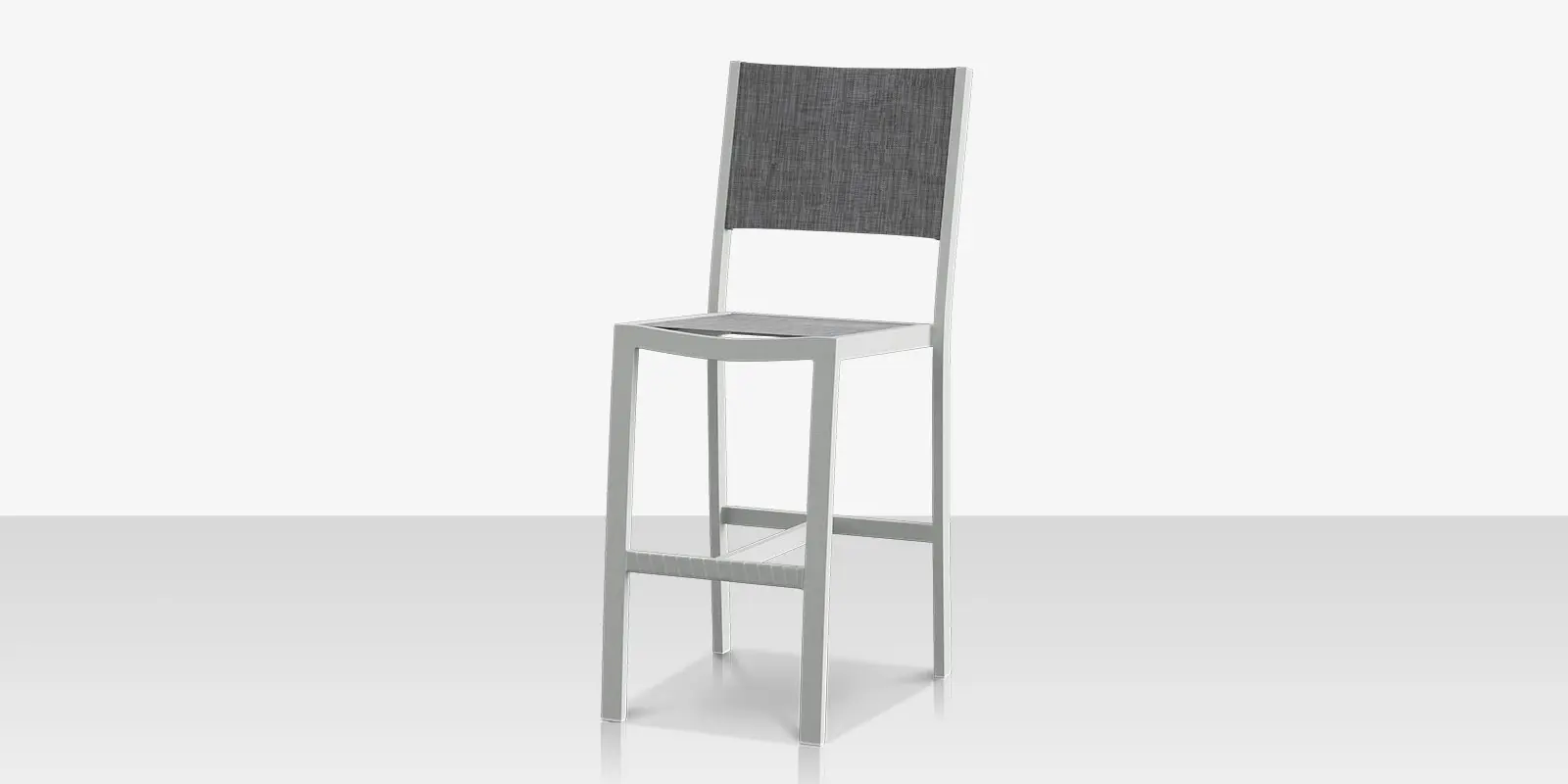 Fusion Bar Side Chair - Kessler Silver - Slate Sling