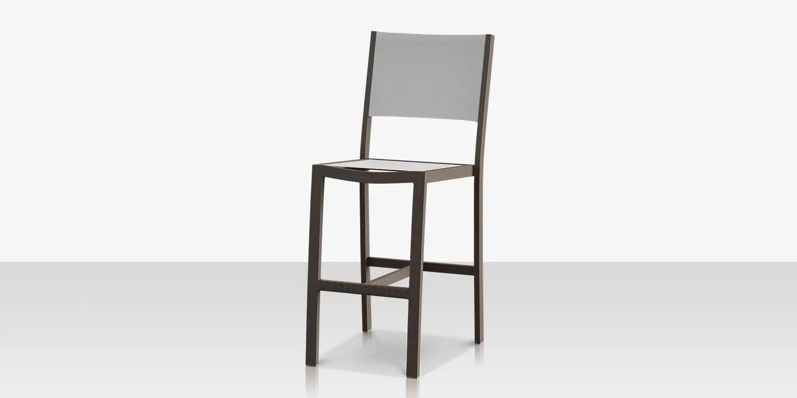 Fusion Bar Side Chair - Tex Gray - Cloud Gray Sling