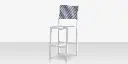 Fusion Bar Side Chair - Tex White - Seabreeze Sling