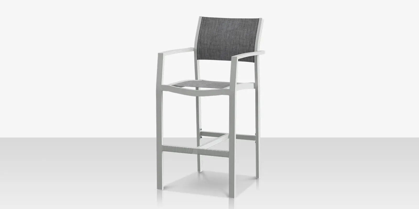 Fusion Bar Arm Chair - Kessler Silver - Slate Sling