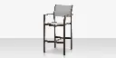 Fusion Bar Arm Chair - Tex Gray - Cloud Gray Sling