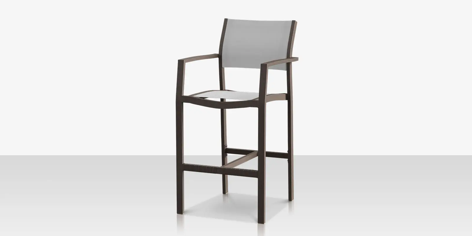 Fusion Bar Arm Chair - Tex Gray - Cloud Gray Sling