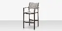 Fusion Bar Arm Chair - Tex Gray - Cloud Duo Sling