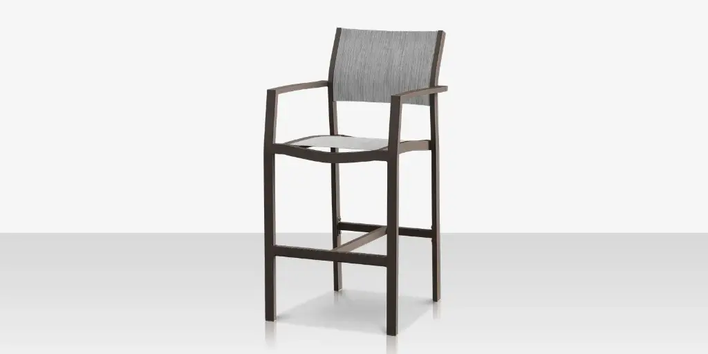 [SF-3001-173-TXG-MTP] Fusion Bar Arm Chair - Tex Gray - Metallica Platinum Sling