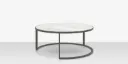 Iconic Nesting Coffee Table 49" Round