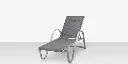 Lanai Chaise - Kessler Silver / Slate Sling